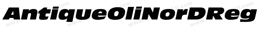 AntiqueOliNorDReg Italic字体转换